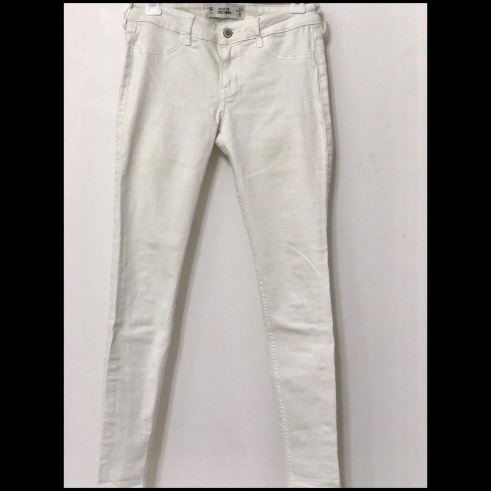 White Hollister Super Skinny Jeans Sz 5 regular